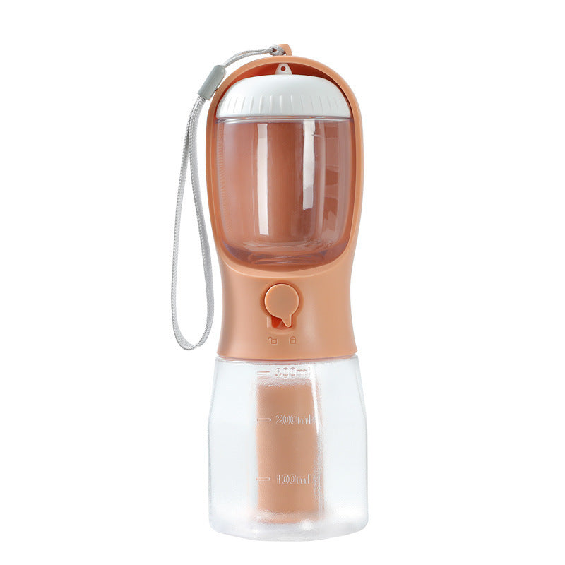 3-in-1 Portable Dog Water Bottle with Food & Waste Bag
