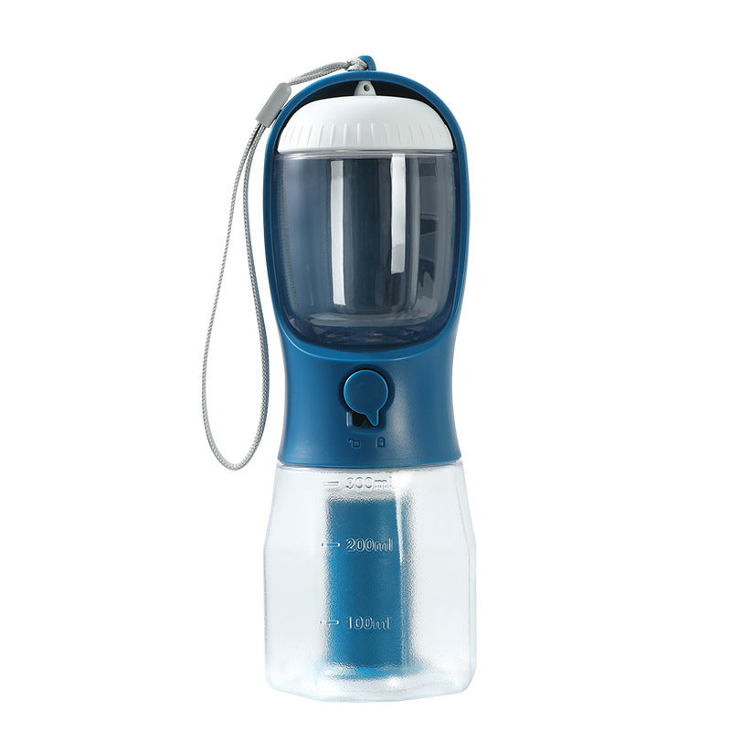 3-in-1 Portable Dog Water Bottle with Food & Waste Bag