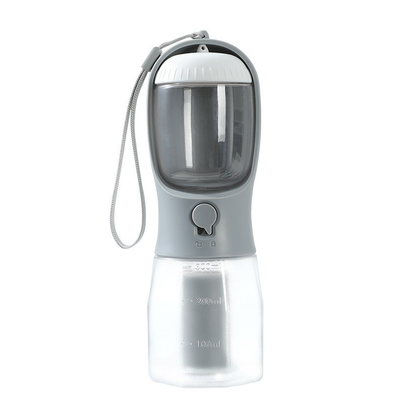 3-in-1 Portable Dog Water Bottle with Food & Waste Bag