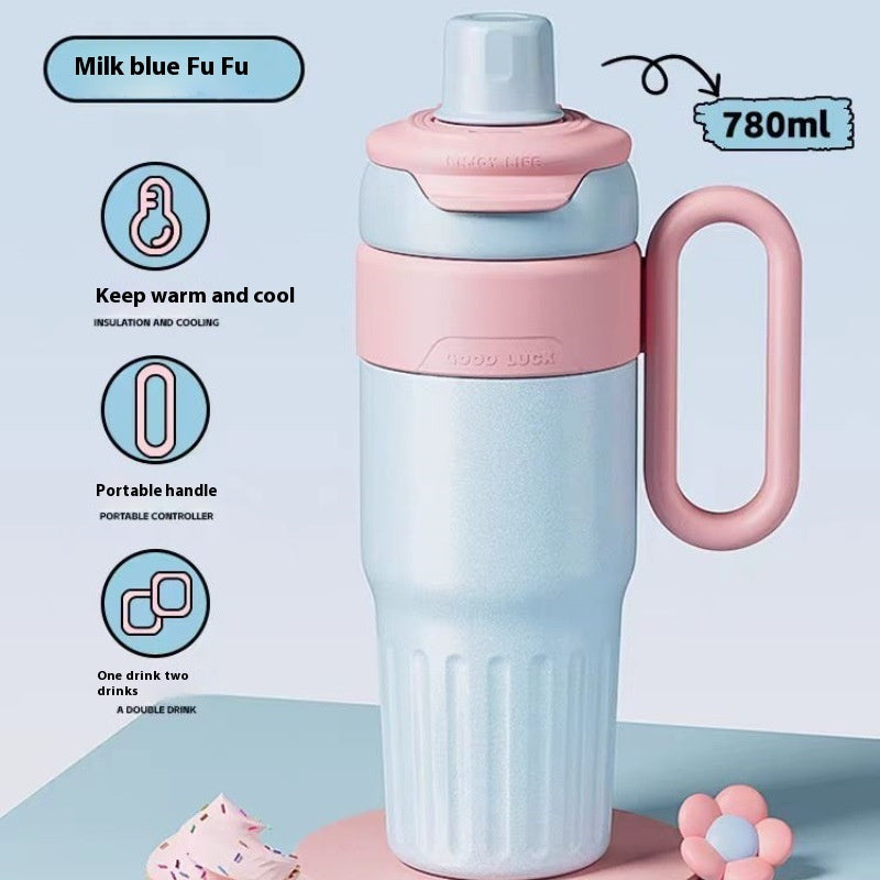 780ml Gradient Stainless Steel Double Drink Thermos Cup