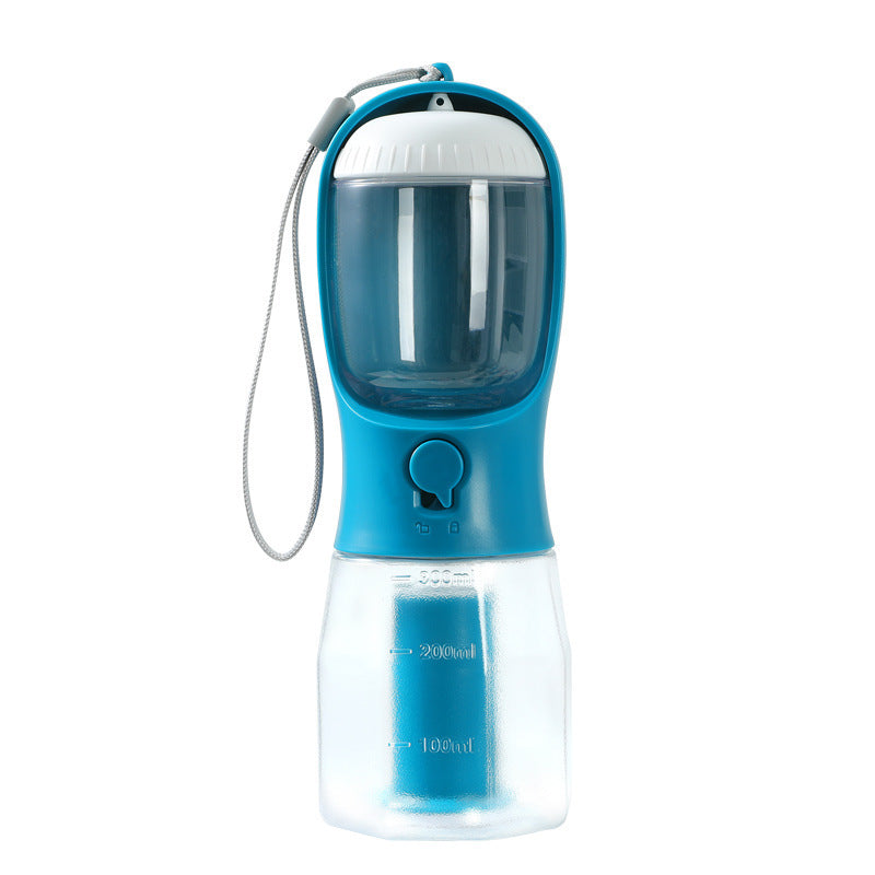 3-in-1 Portable Dog Water Bottle with Food & Waste Bag