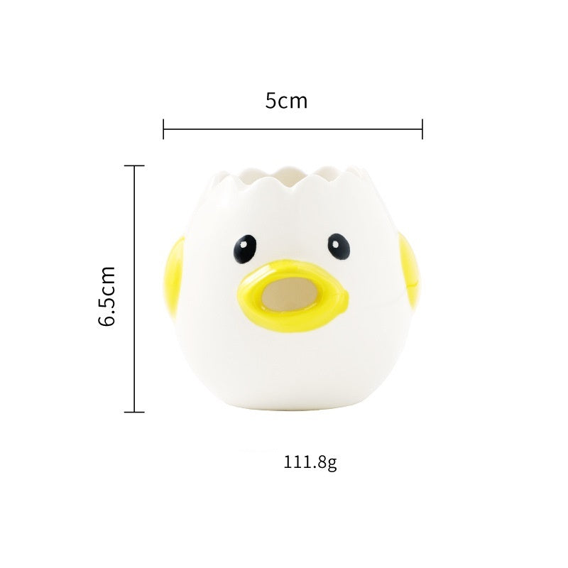 Cute Chicken Ceramic Egg Separator Practical Kitchen Accessory