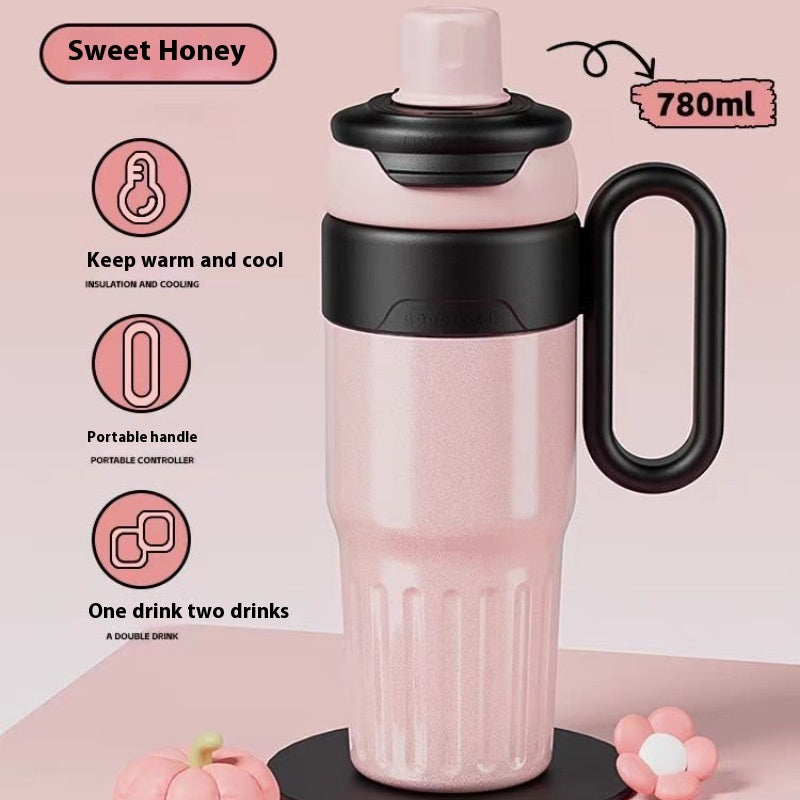 780ml Gradient Stainless Steel Double Drink Thermos Cup