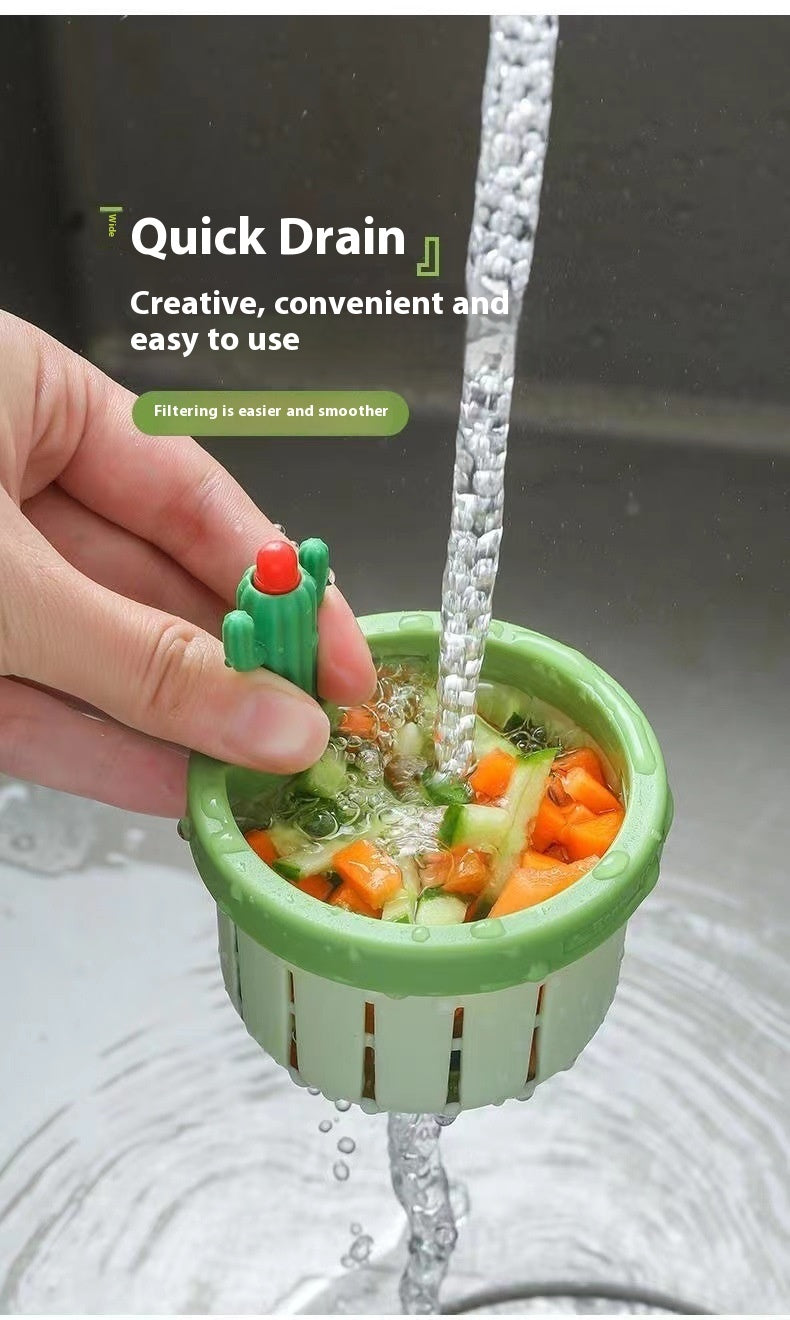 Cactus Sink Filter Basket – Cute & Practical Drain Strainer for Kitchen
