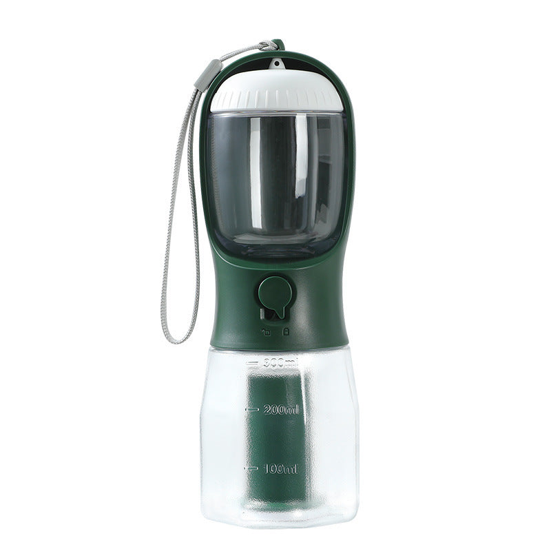 3-in-1 Portable Dog Water Bottle with Food & Waste Bag