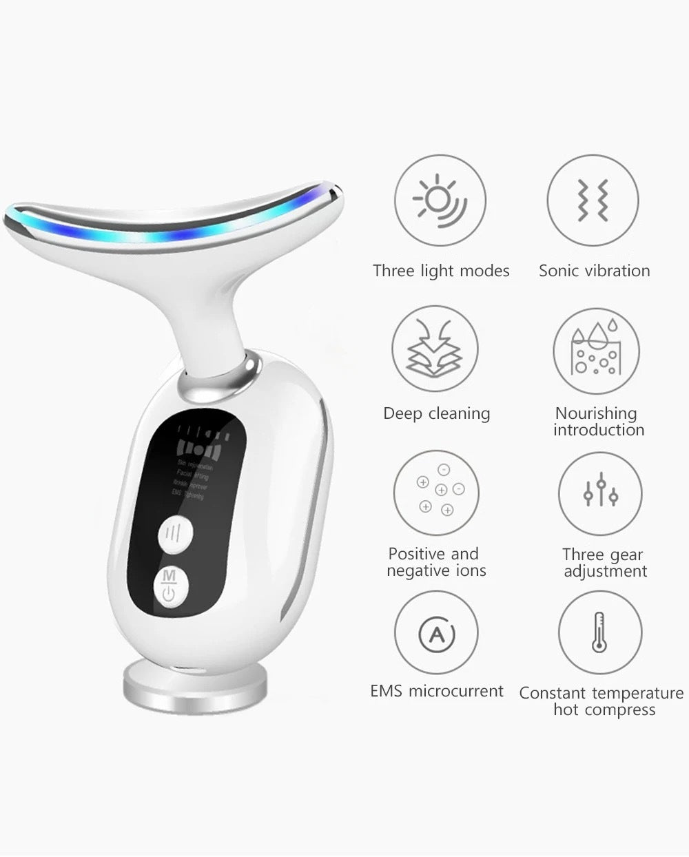 Neck Beauty Instrument – Firming Massage Tool for Wrinkles