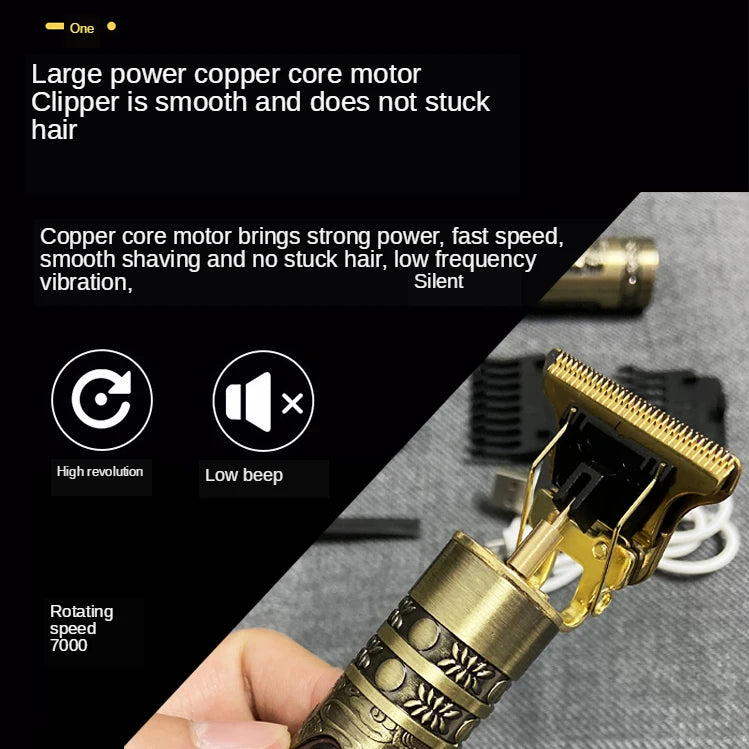 T9 Hair Clipper 0mm Precision Beard Trimmer Machine