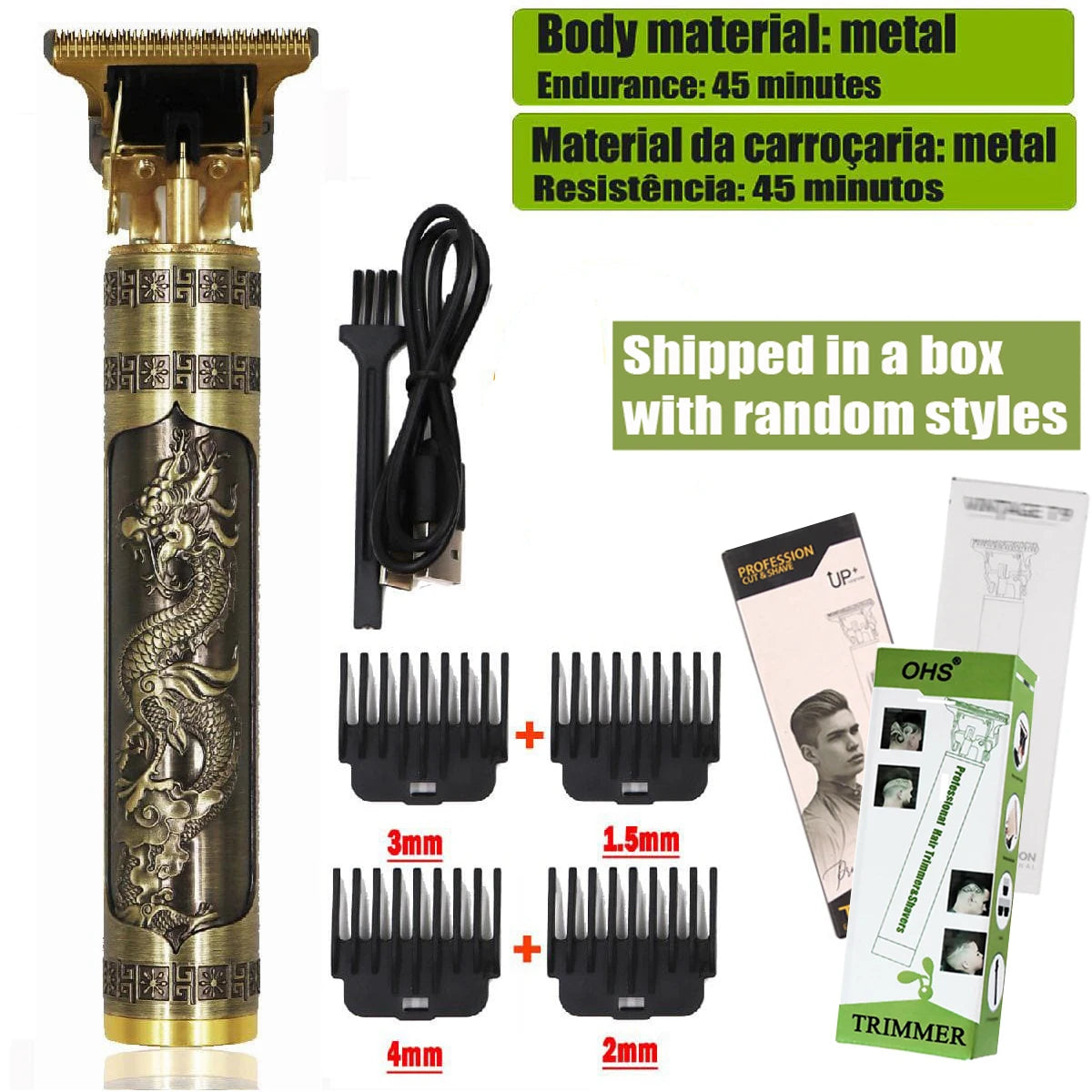 T9 Hair Clipper 0mm Precision Beard Trimmer Machine