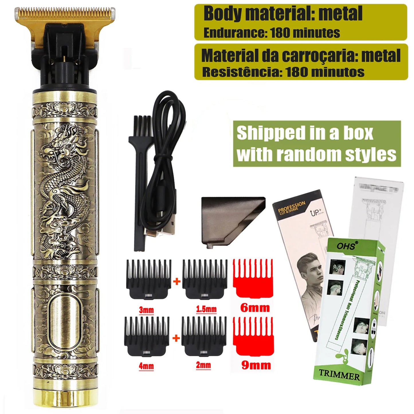 T9 Hair Clipper 0mm Precision Beard Trimmer Machine