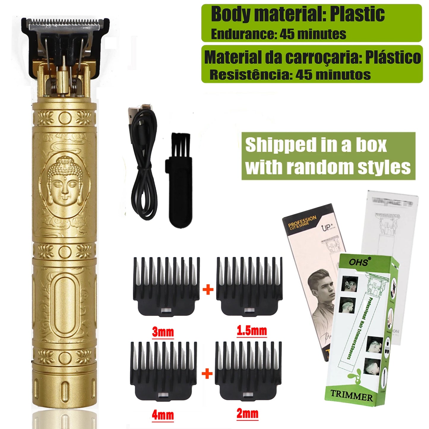 T9 Hair Clipper 0mm Precision Beard Trimmer Machine