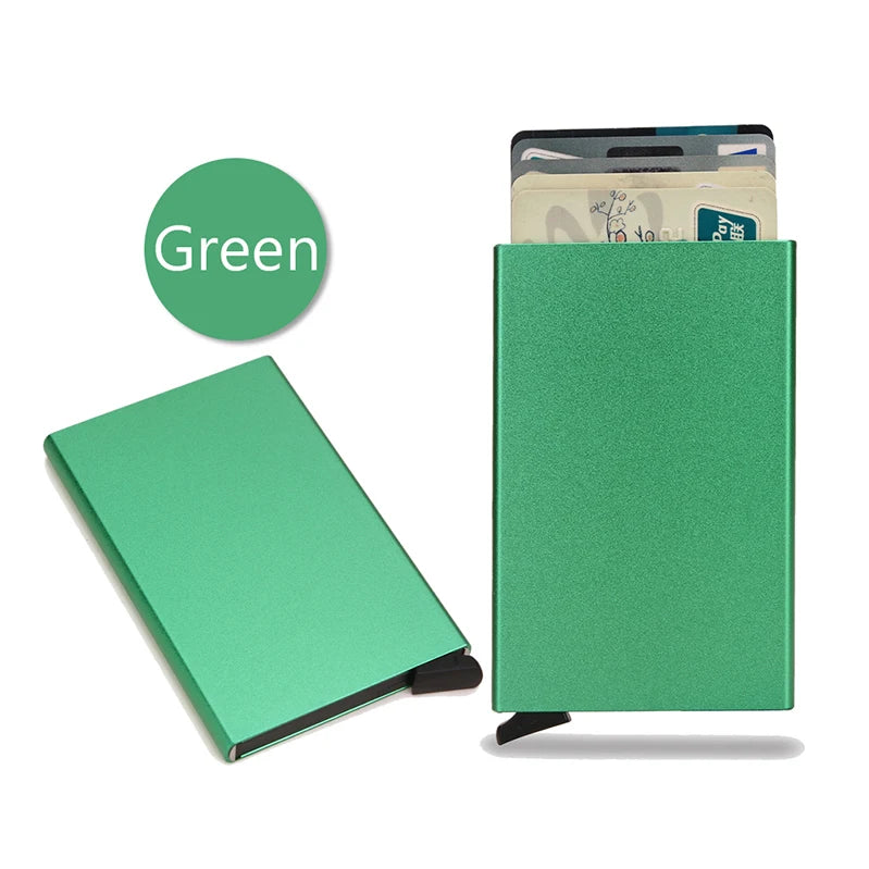 RFID Smart Wallet – Slim Metal Pop-Up Card Holder