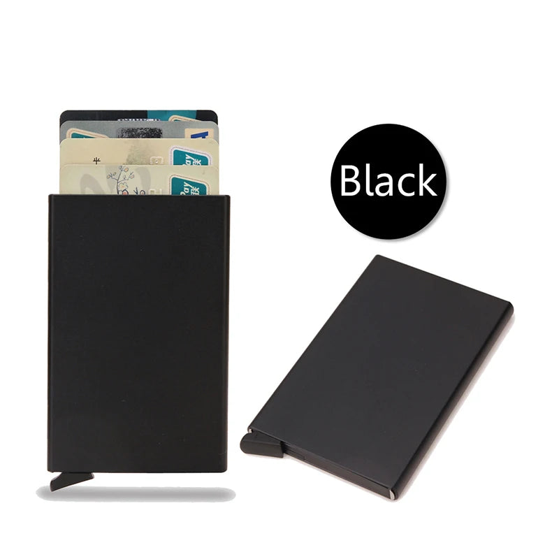 RFID Smart Wallet – Slim Metal Pop-Up Card Holder