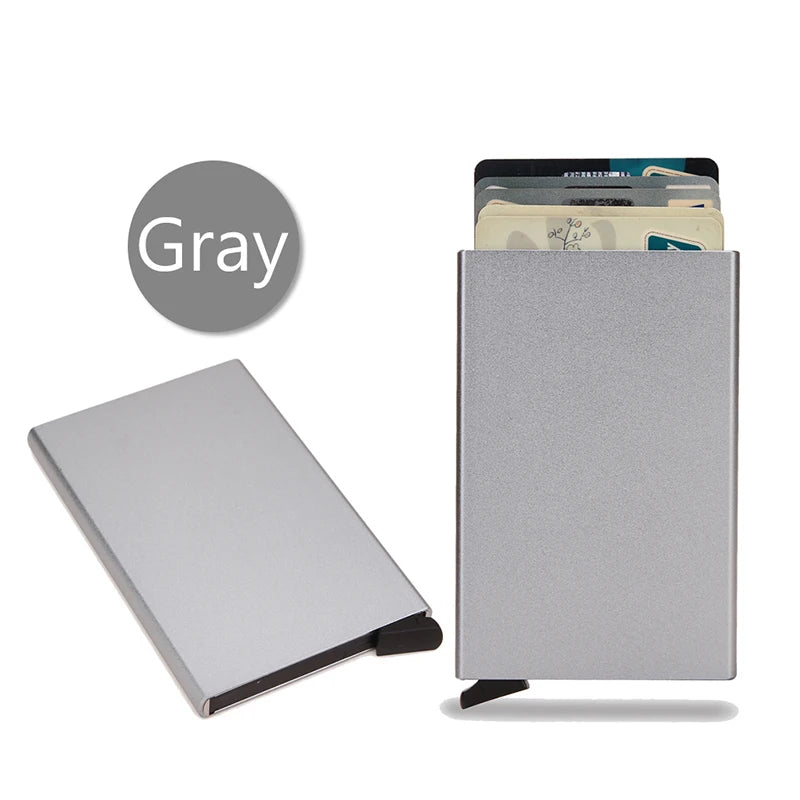RFID Smart Wallet – Slim Metal Pop-Up Card Holder