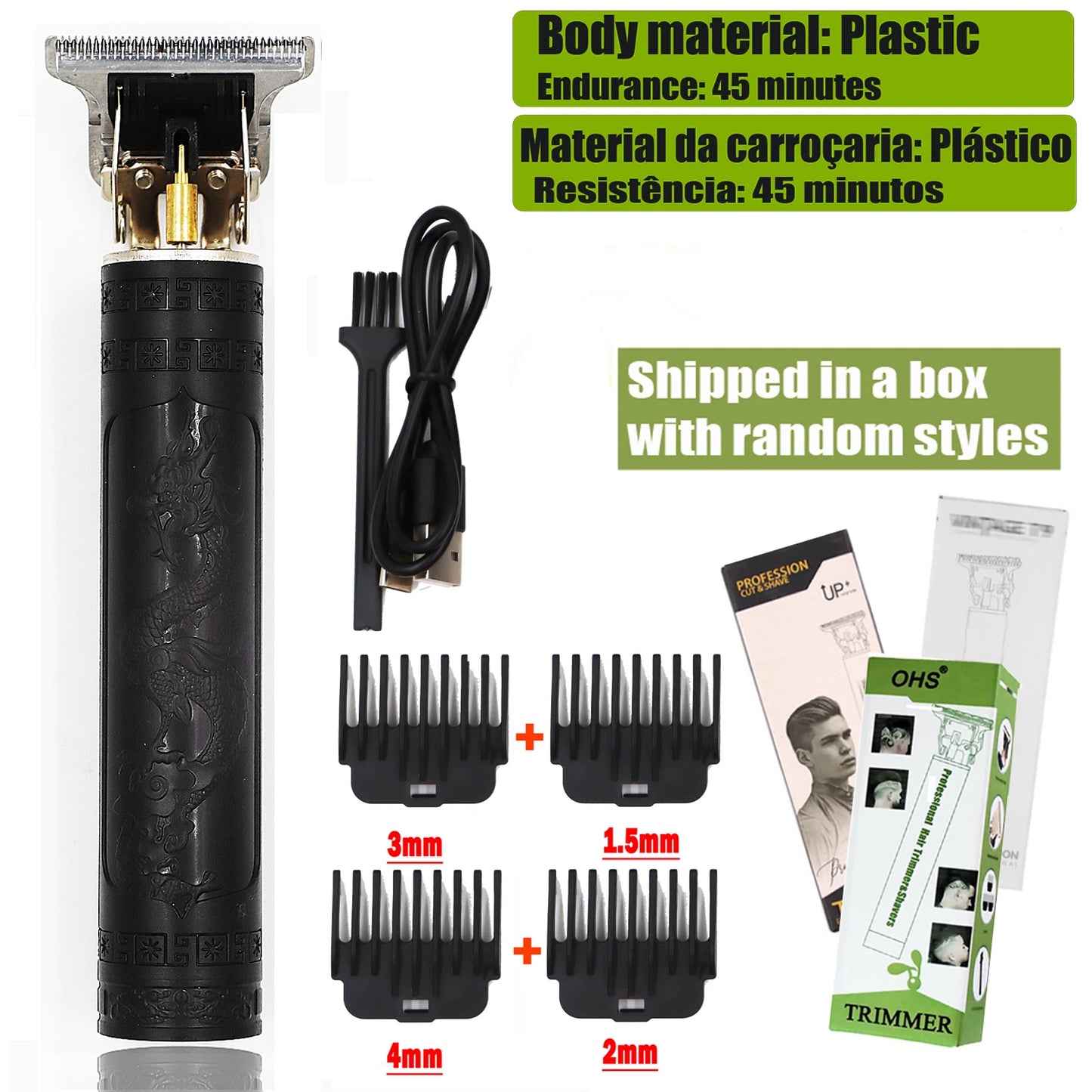 T9 Hair Clipper 0mm Precision Beard Trimmer Machine