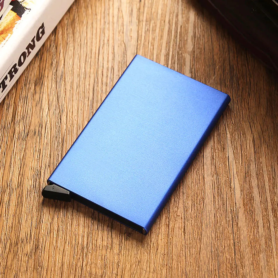 RFID Smart Wallet – Slim Metal Pop-Up Card Holder