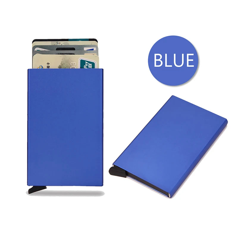 RFID Smart Wallet – Slim Metal Pop-Up Card Holder