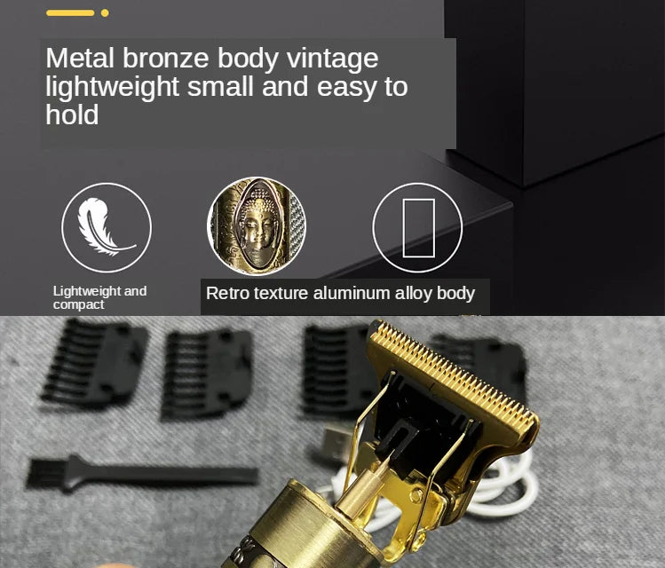 T9 Hair Clipper 0mm Precision Beard Trimmer Machine