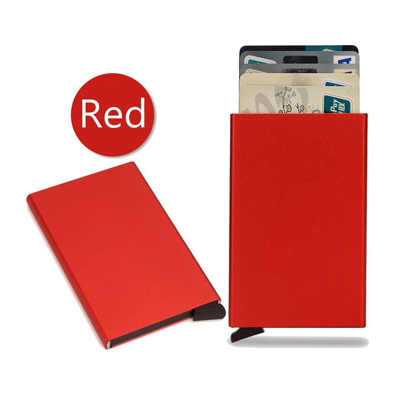 RFID Smart Wallet – Slim Metal Pop-Up Card Holder