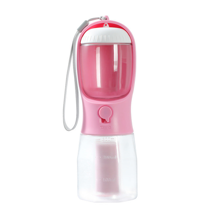 3-in-1 Portable Dog Water Bottle with Food & Waste Bag