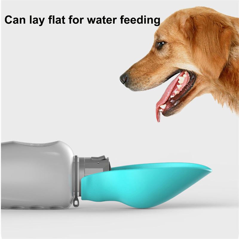 800ml Portable Leakproof Dog Water Bottle with Bow