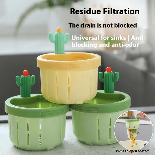 Cactus Sink Filter Basket – Cute & Practical Drain Strainer for Kitchen