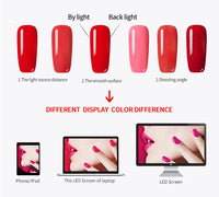 Vendeeni 6 Colors Magnetic Cat Eye Gel Nail Polish Set Pink UV LED Soak Off Gel Varnish Crystal Cat Eye Gel Lacquer With Display