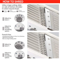 LMETJMA 18 Types Adjustable Mandoline Slicer Stainless Steel Vegetable Julienner Grater Onion Potato Slicer Cutter KC0326