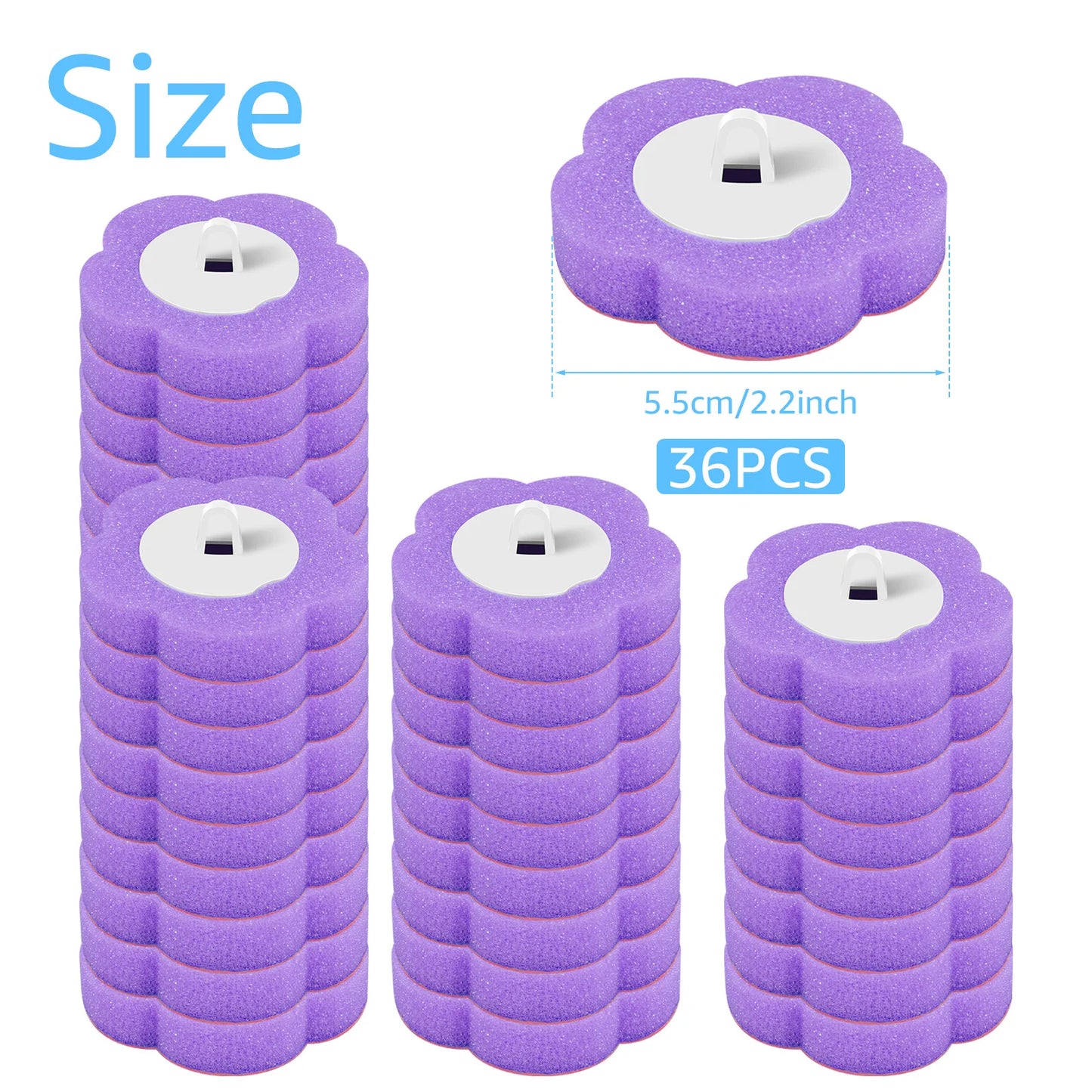 18/36Pcs Toilet Brush With Disposable Replacement Head Kits Upgrade Long Handle Bathroom Cleaning Brush For Home Wc Accessories