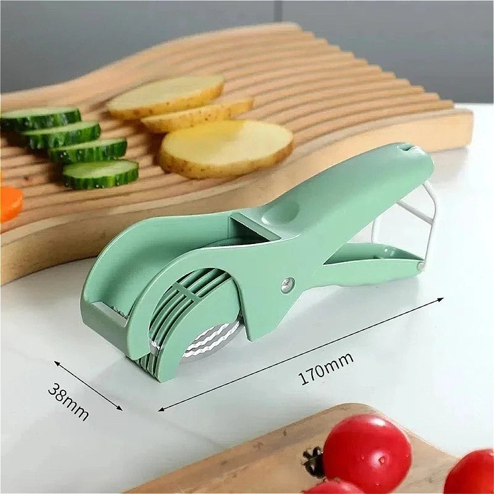 Food Manual Slicer Multifunctional Banana Slicer Vegetable Cutter Stainless Steel Slicers Cutter for Salad Sausage Kitchen Tools