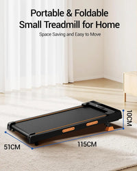 Walking Pad with Incline 10%-15%, 8-10 km/h Treadmill for Home with Incline and Low Noise Motor, Treadmill Desk Max. Support 136
