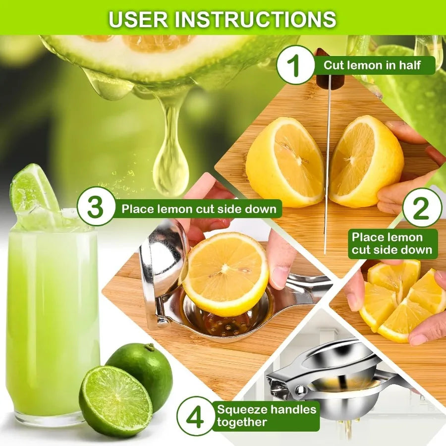 Stainless Steel Lemon Squeezer Manual Lemon Clip Processor Household Orange Citrus Juicers Fruit Pressing Kitchen Accessories