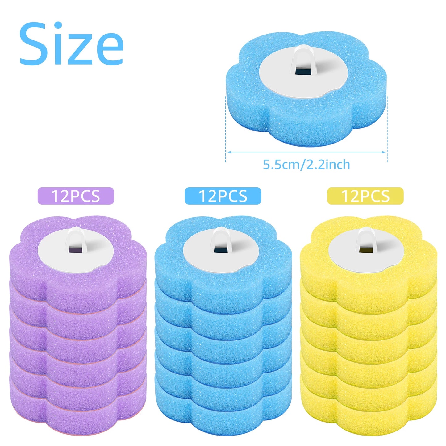 18/36Pcs Toilet Brush With Disposable Replacement Head Kits Upgrade Long Handle Bathroom Cleaning Brush For Home Wc Accessories