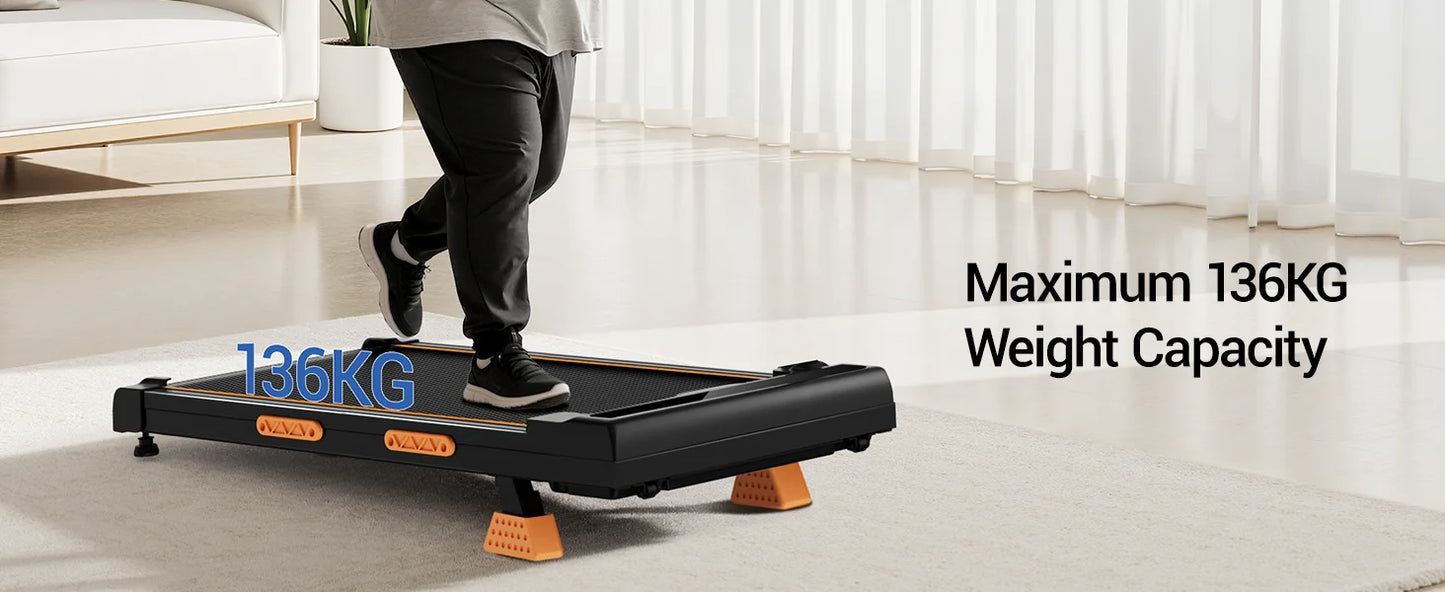 Walking Pad with Incline 10%-15%, 8-10 km/h Treadmill for Home with Incline and Low Noise Motor, Treadmill Desk Max. Support 136