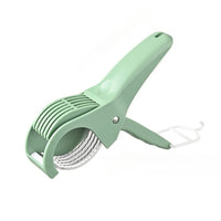 Food Manual Slicer Multifunctional Banana Slicer Vegetable Cutter Stainless Steel Slicers Cutter for Salad Sausage Kitchen Tools