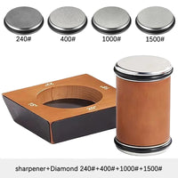 4 Angles Rolling Knife Sharpener Kit For Straight Edge Roller Knife Sharpening With Industry Diamonds Whetstone Chef Knife Set