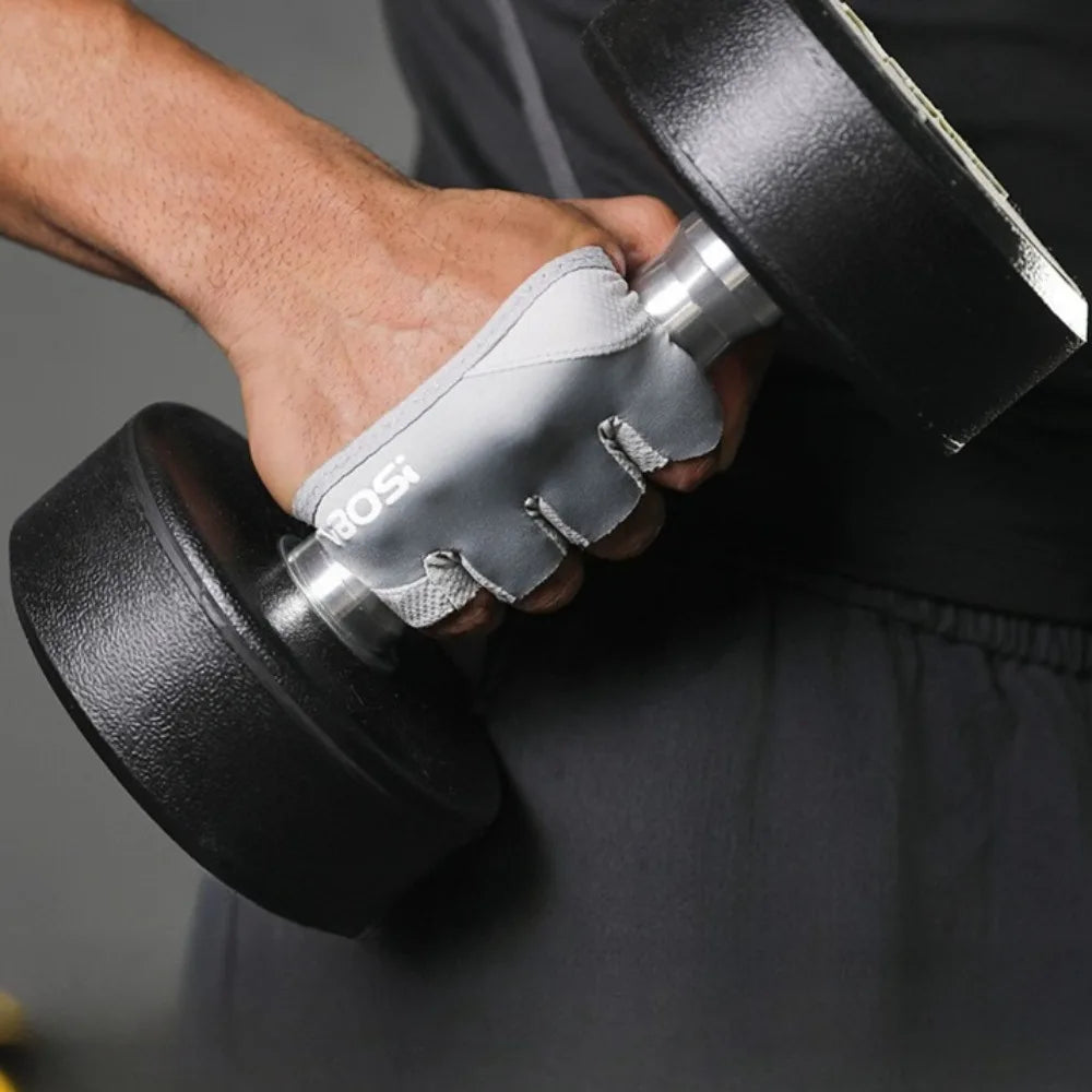 1 pair Anti Slip Four Finger Gloves for Men Women Weightlifting Pilates Aerial Yoga Fitness Breathable Half Finger Anti Callus