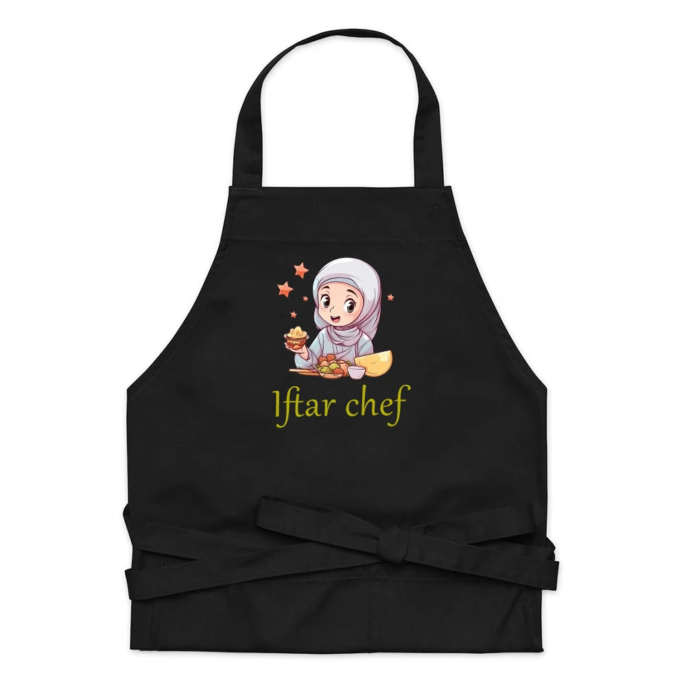 Ramadan 2026 Iftar Chef Apron Kitchen Accessories Ramadan Apron Gift for Chef Mom Baking Eid Al-Adha Hajj Eid Mubarak Decoration
