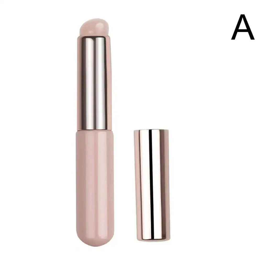 Silicone Lip Brush With Cover Cap Concealer Brush Like Fingertips Q Soft Lipstick Makeup Brushes Round Head No Broken