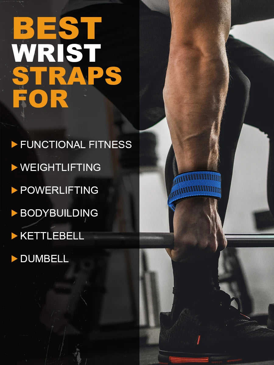 2pcs Lifting Wrist Straps for Weightlifting, Gym Grip Power Workouts Lifting Straps Lift Deadlift Straps Hard Pull Exercise