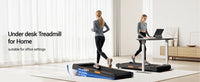 Walking Pad with Incline 10%-15%, 8-10 km/h Treadmill for Home with Incline and Low Noise Motor, Treadmill Desk Max. Support 136