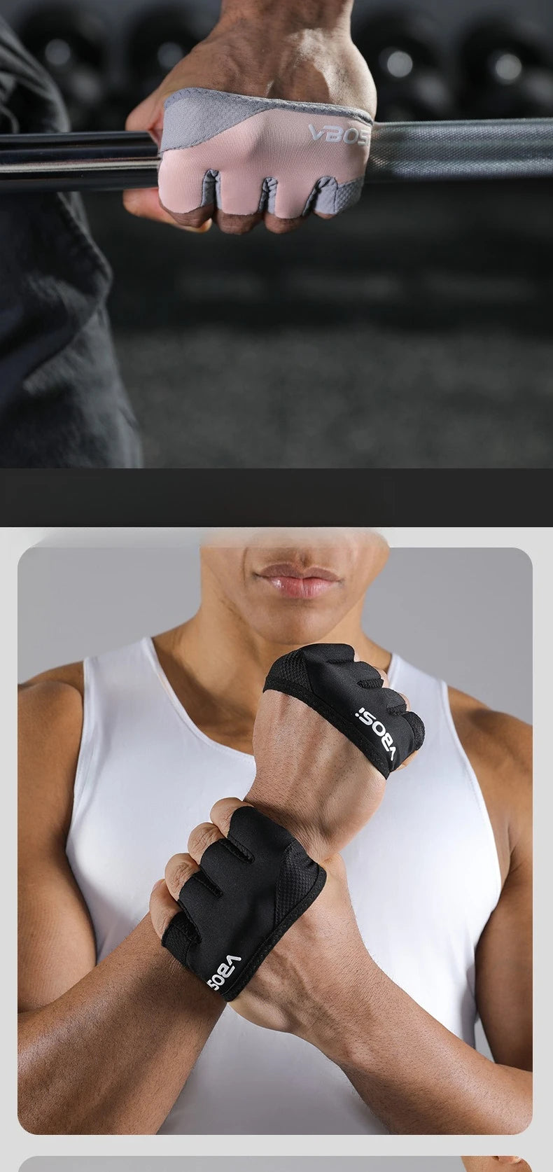 1 pair Anti Slip Four Finger Gloves for Men Women Weightlifting Pilates Aerial Yoga Fitness Breathable Half Finger Anti Callus