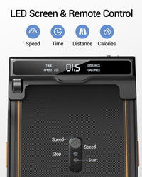 Walking Pad with Incline 10%-15%, 8-10 km/h Treadmill for Home with Incline and Low Noise Motor, Treadmill Desk Max. Support 136