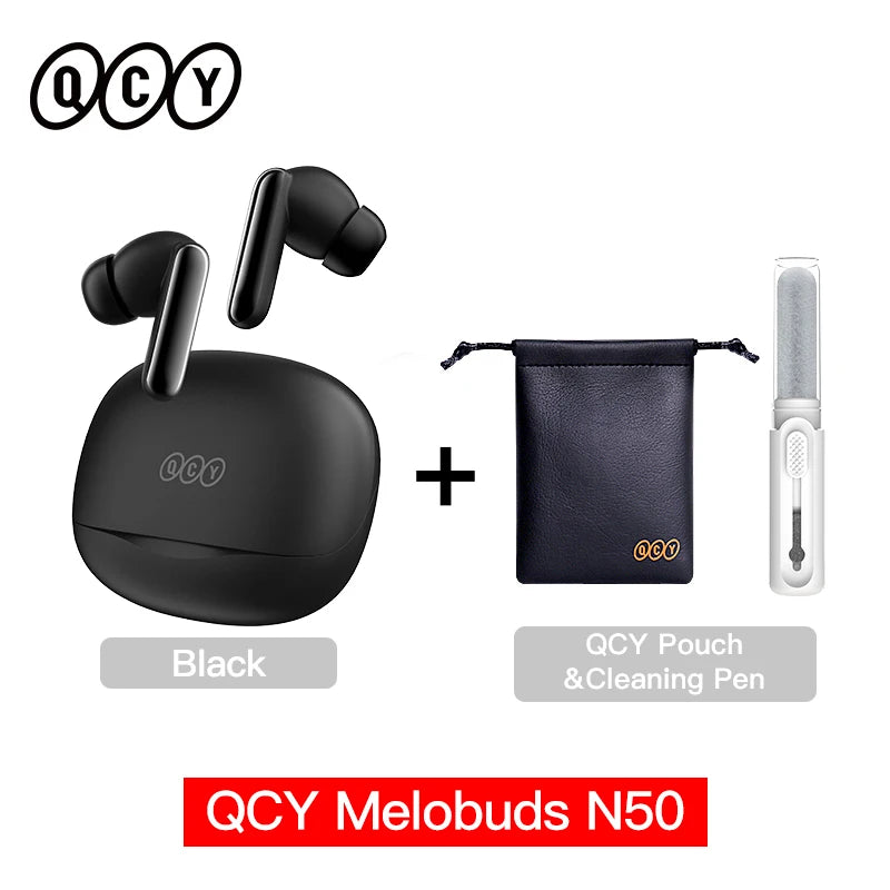 QCY Melobuds N50 ANC Wireless Earbuds Bluetooth 5.4 with 6 Mic Noise Cancellation