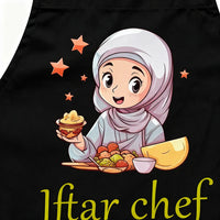 Ramadan 2026 Iftar Chef Apron Kitchen Accessories Ramadan Apron Gift for Chef Mom Baking Eid Al-Adha Hajj Eid Mubarak Decoration