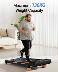 Walking Pad with Incline 10%-15%, 8-10 km/h Treadmill for Home with Incline and Low Noise Motor, Treadmill Desk Max. Support 136