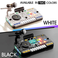Kids Simulation DJ Mixer Controller Toys Multifunctional Music Effects Electronic Learning Game Birthday Gift for Children
