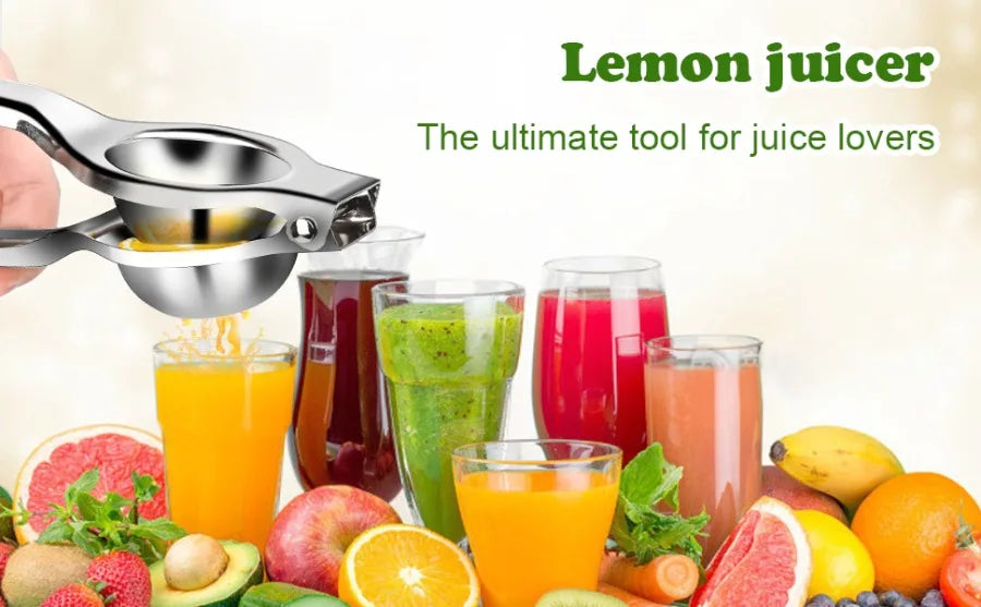 Stainless Steel Lemon Squeezer Manual Lemon Clip Processor Household Orange Citrus Juicers Fruit Pressing Kitchen Accessories
