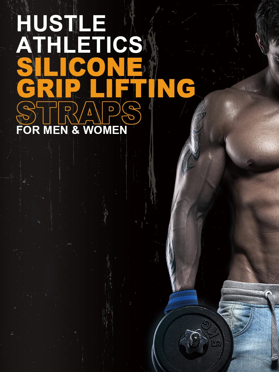 2pcs Lifting Wrist Straps for Weightlifting, Gym Grip Power Workouts Lifting Straps Lift Deadlift Straps Hard Pull Exercise