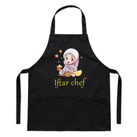 Ramadan 2026 Iftar Chef Apron Kitchen Accessories Ramadan Apron Gift for Chef Mom Baking Eid Al-Adha Hajj Eid Mubarak Decoration