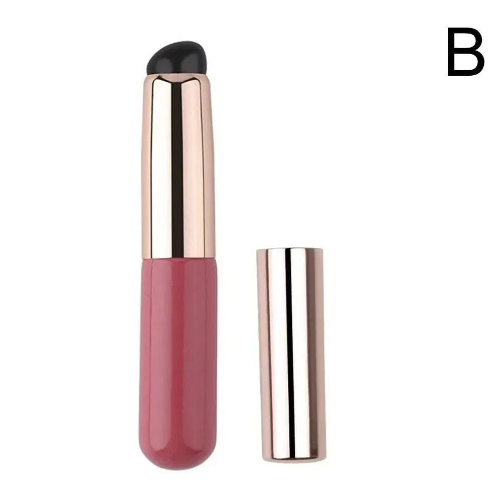 Silicone Lip Brush With Cover Cap Concealer Brush Like Fingertips Q Soft Lipstick Makeup Brushes Round Head No Broken